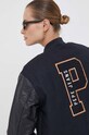 Bunda z vlněné směsi Pepe Jeans NELLA námořnická modř PL402277.594
