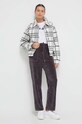 Μπουφάν από μίγμα μαλλιού Pepe Jeans Riley PL402288.0AA λευκό AW23