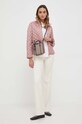 Max Mara Leisure kurtka bomber puchowa 2334860436600 różowy AW23