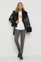 Bunda United Colors of Benetton 2HQHDN04V.100 čierna AW23