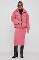Пухова куртка United Colors of Benetton 2JF8DN02R.11F рожевий AW23
