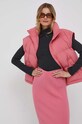 Пухено яке United Colors of Benetton розов 2JF8DN02R.11F