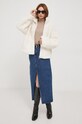 United Colors of Benetton kurtka 2RHSDN033.0R2 beżowy AW23