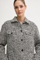 United Colors of Benetton jachetă de lână negru 2I20DN048.902