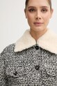 United Colors of Benetton jachetă de lână 2I20DN048.902 negru