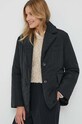 Ρούχα Μπουφάν Sisley 26Z5LN03E.100 μαύρο