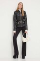 Δερμάτινο μπουφάν Blugirl Blumarine RF3014.P0356 μαύρο AW23