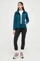 Яке за спортове на открито Jack Wolfskin Windhain Hoody 1307481 тюркоазен AW23