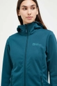 turkusowy Jack Wolfskin kurtka outdoorowa Windhain Hoody