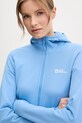Športová mikina Jack Wolfskin Baiselberg modrá 1710772