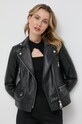 Шкіряна куртка Karl Lagerfeld лицьова шкіра чорний 236W1904