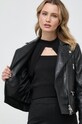 Шкіряна куртка Karl Lagerfeld чорний 236W1904