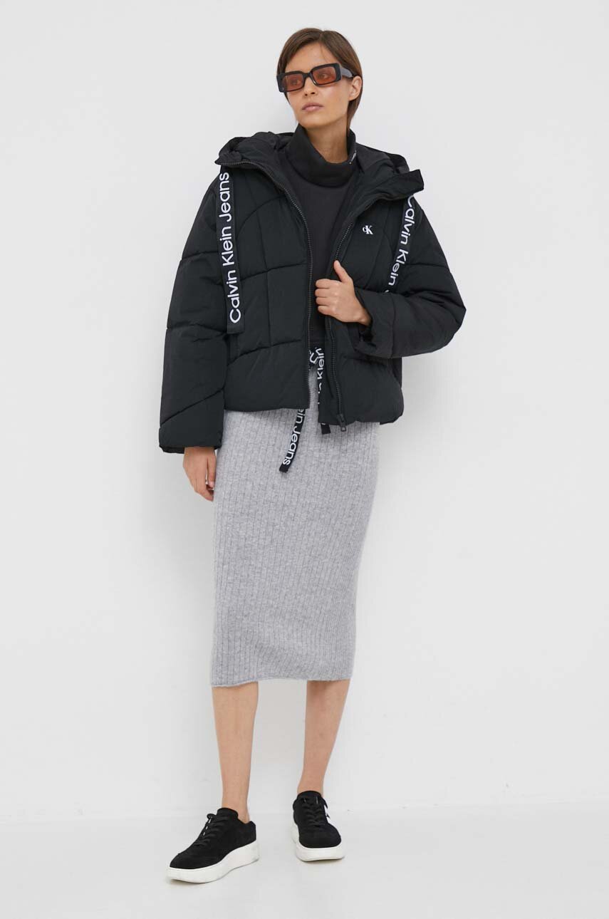 Μπουφάν Calvin Klein Jeans J20J221901 μαύρο AW23