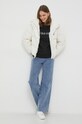 Pernata jakna Calvin Klein Jeans J20J222235 bež AW23
