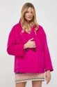 Μάλλινο παλτό MAX&Co. ροζ