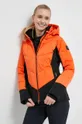 Smučarska jakna s puhom Descente Abel oranžna
