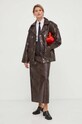 Gestuz geaca de piele 10908392 maro AW23