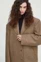 Шерстяное пальто Remain коричневый