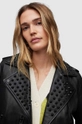 Δερμάτινο jacket AllSaints WL019Z BALFERN STUDDED BIKE μαύρο