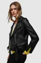 μαύρο Δερμάτινο jacket AllSaints WL019Z BALFERN STUDDED BIKE