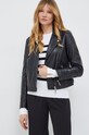 Guess geaca ramones de piele negru W3BL83.L0O00