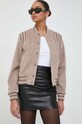 Ρούχα Μπουφάν bomber Guess W4RL45.WFWS2 καφέ