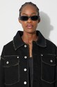 Heron Preston kurtka jeansowa Rebuilt Denim Jacket HWYE013F23DEN0011000 czarny
