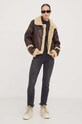 Superdry rövid kabát W5011691A.04O barna AW23