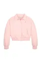 roza Dječja jakna Tommy Hilfiger Za djevojčice