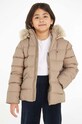 Παιδικό μπουφάν με πούπουλα Tommy Hilfiger άλλο μπεζ KG0KG07399.74.122.9BYX
