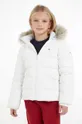 белый Детская пуховая куртка Tommy Hilfiger Для девочек