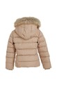 Dziewczynka Tommy Hilfiger kurtka puchowa dziecięca KG0KG07399.128.176.9BYX beżowy