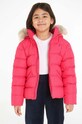 Дитяча пухова куртка Tommy Hilfiger з утепленням рожевий KG0KG07399.128.176.9BYX