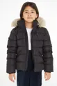 μαύρο Παιδικό μπουφάν με πούπουλα Tommy Hilfiger Για κορίτσια