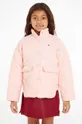 roza Otroška jakna Tommy Hilfiger Dekliški