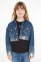 plava Dječja traper jakna Calvin Klein Jeans Za djevojčice