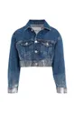 Дитяча джинсова куртка Calvin Klein Jeans блакитний