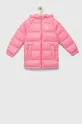 różowy adidas Originals kurtka puchowa dziecięca Dziewczęcy