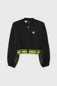 adidas bluza copii JG D CROP BMBER print negru IA1531