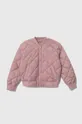 ροζ Παιδικό μπουφάν bomber Abercrombie & Fitch Για κορίτσια