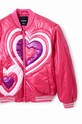 Desigual geaca bomber pentru copii roz 23WGEW02