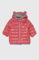Jakna za bebe United Colors of Benetton s kapuljačom roza 2EO0AN00J.G.W.SEASONAL