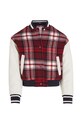 Tommy Hilfiger geaca bomber pentru copii din amestec de lana KG0KG07543.116.122.9BYX rosu AW23