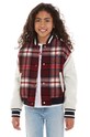 Детская куртка-бомбер с примесью шерсти Tommy Hilfiger с подкладкой красный KG0KG07543.128.176.9BYX