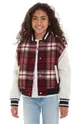 crvena Dječja bomber jakna s dodatkom vune Tommy Hilfiger Za djevojčice
