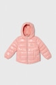 Dětská bunda United Colors of Benetton s podšívkou oranžová 2EO0CN012.G.SEASONAL
