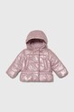 Дитяча куртка United Colors of Benetton з утепленням рожевий 22Z0GN01Q.P.SEASONAL