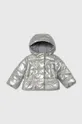 серебрянный Детская куртка United Colors of Benetton Для девочек