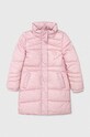 Guess kurtka dziecięca pozostałe różowy J3BL07.WFRO0.9BYX