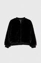Детско яке бомбър Guess J3BL13.WCFX0.9BYX черен AW23